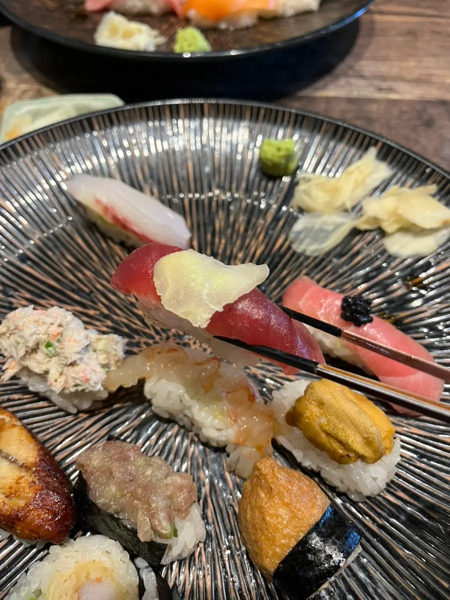 Tuna sushi at Gapposo