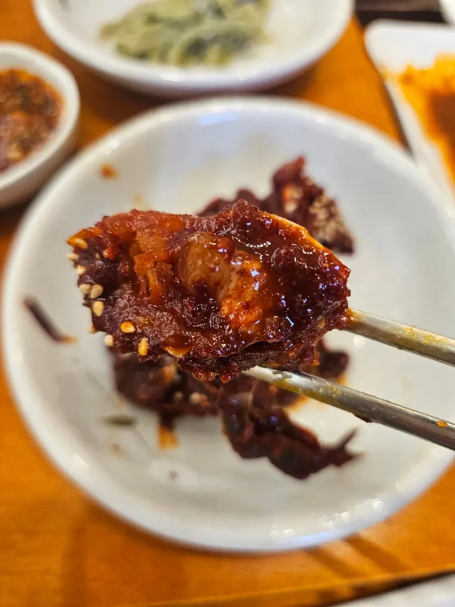 Spicy seasoned crab