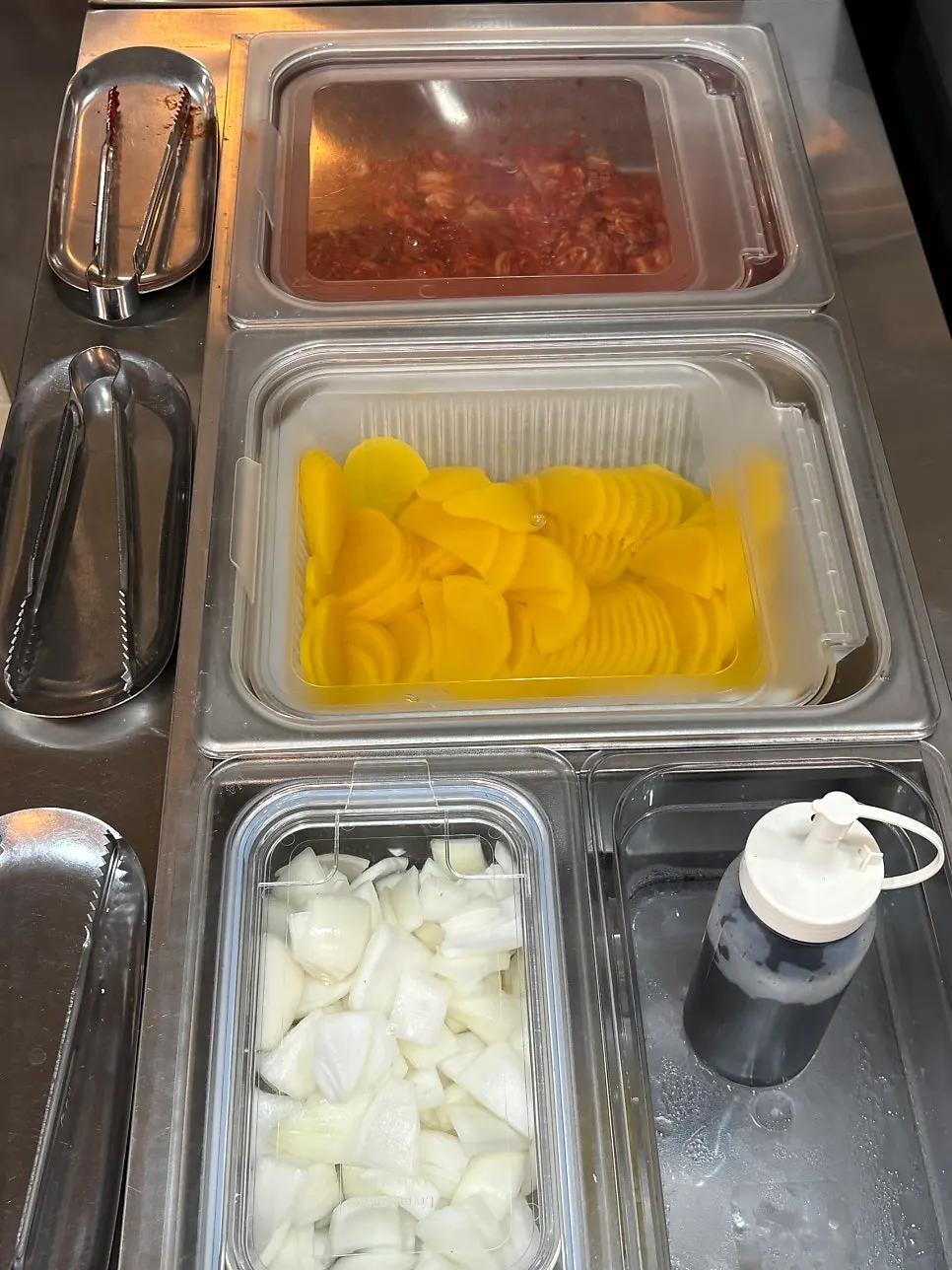 중식당 셀프바 구성
