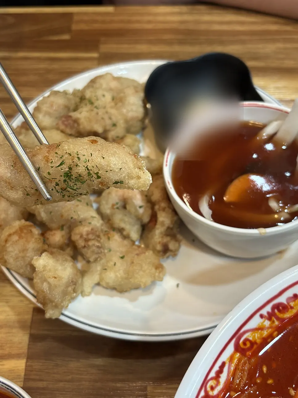 Mini tangsuyuk and sauce
