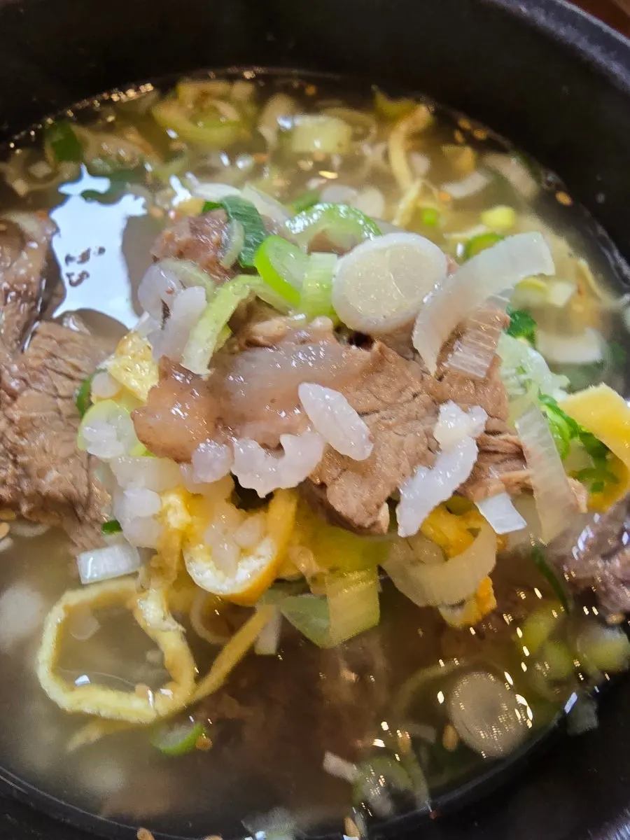 Torim-style Naju gomtang with clear broth