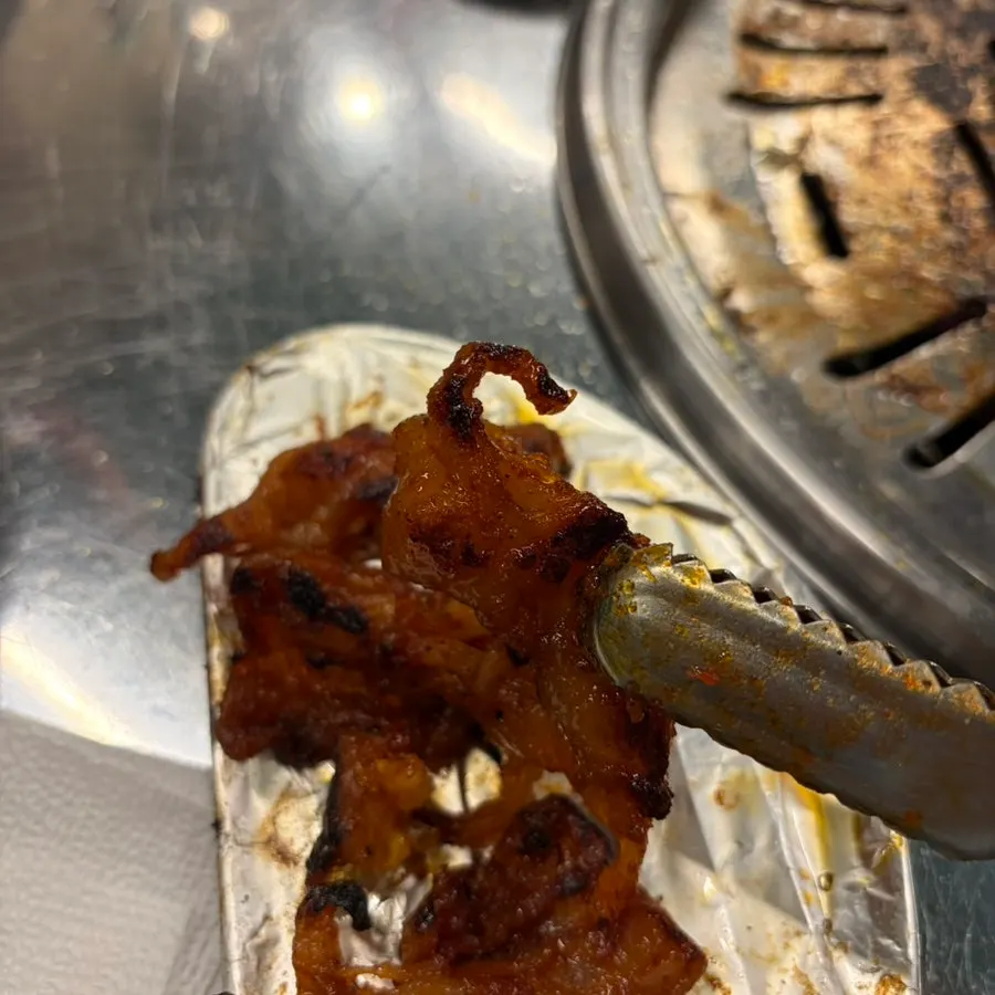 Grilled tulip chicken feet browned nicely on the pan
