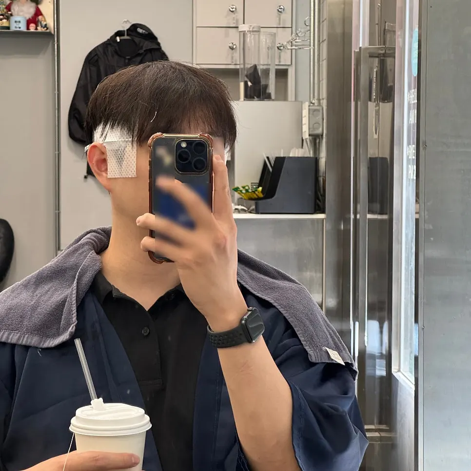Start of the men's haircut