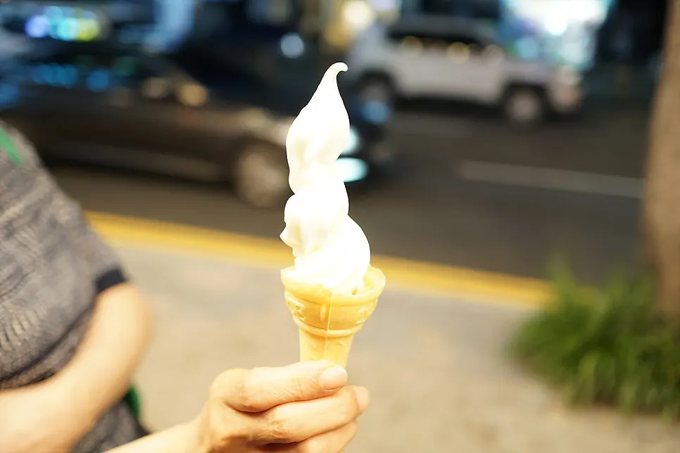 식사 후 먹은 마무리 아이스크림