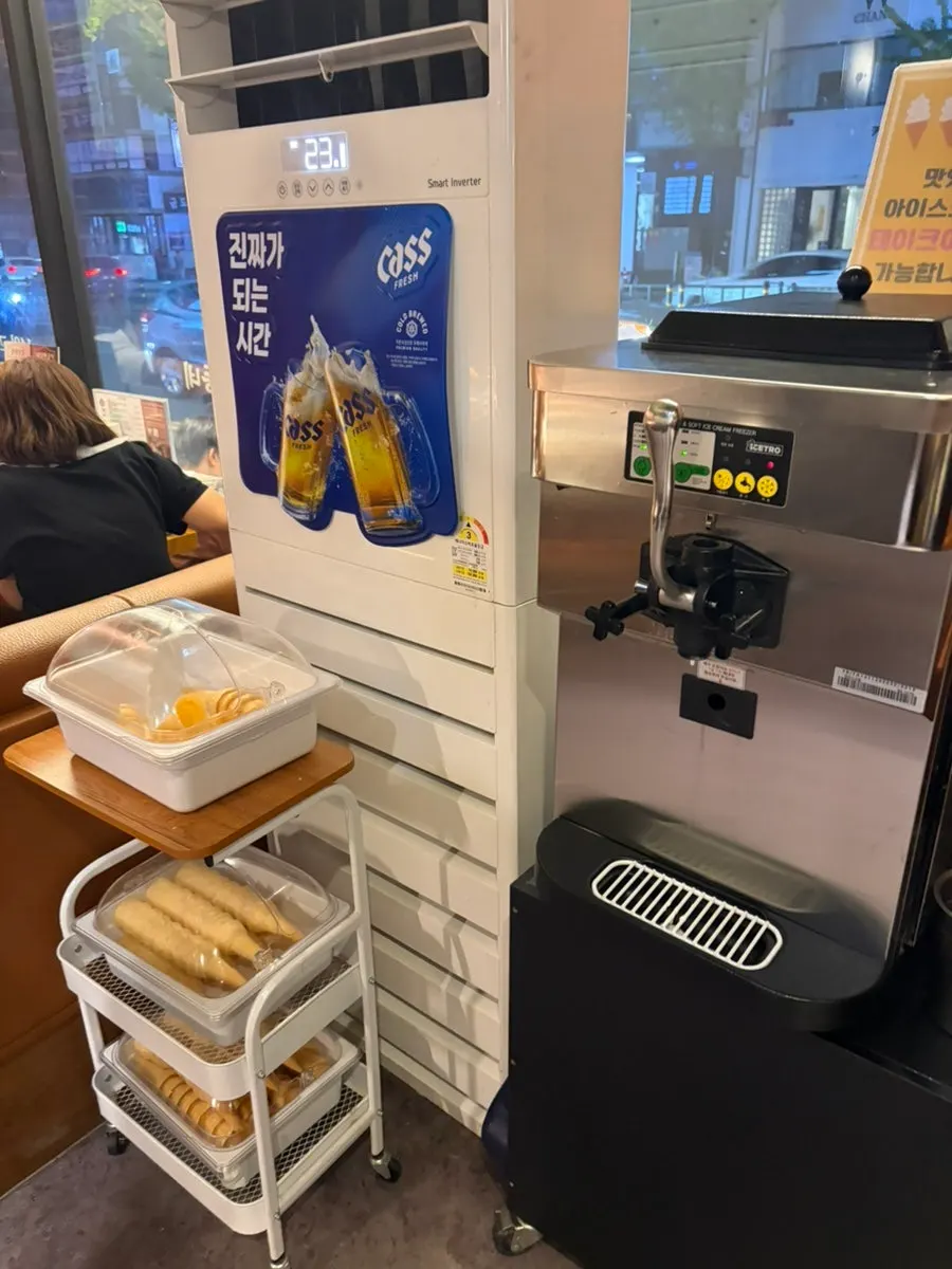 Nostalgic cone ice cream available at the restaurant