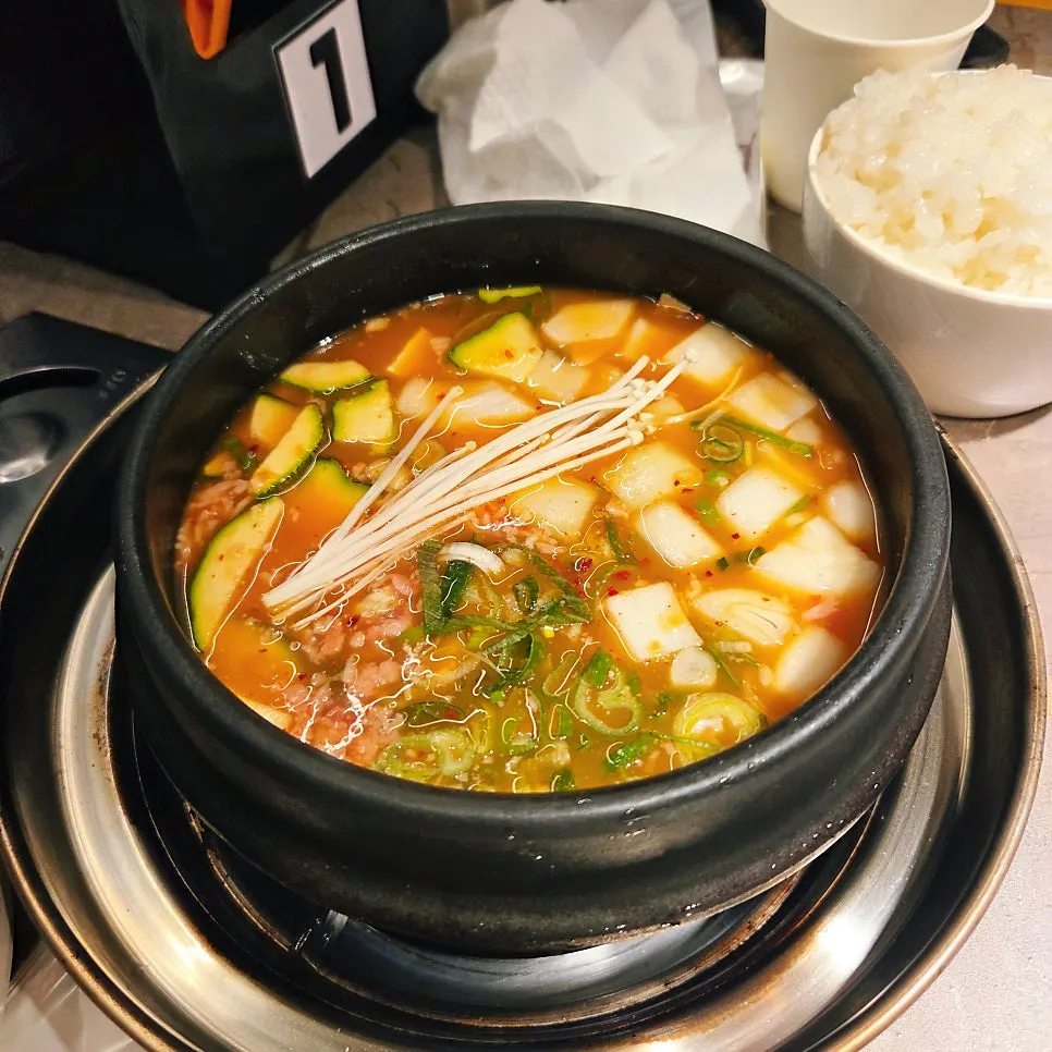 함께 주문한 된장찌개
