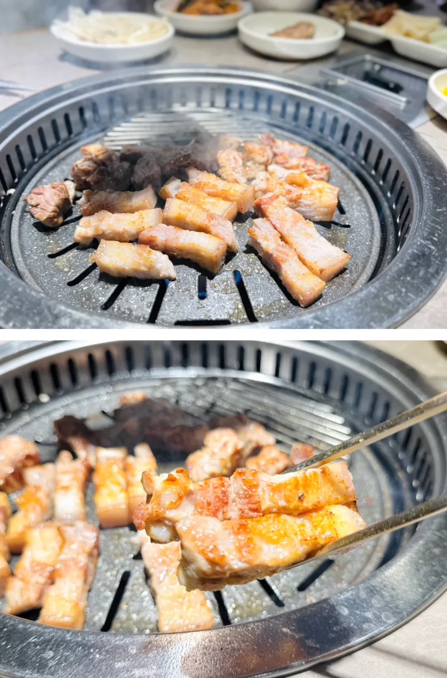 Introduction to a meat meal at Geobugi Dongne Busan Namcheon