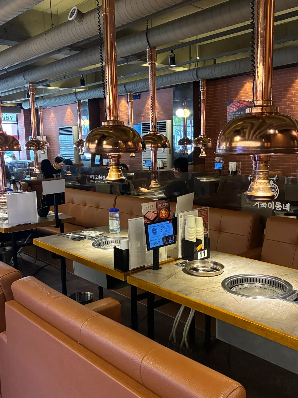 Seating inside, roomy enough for group dinners