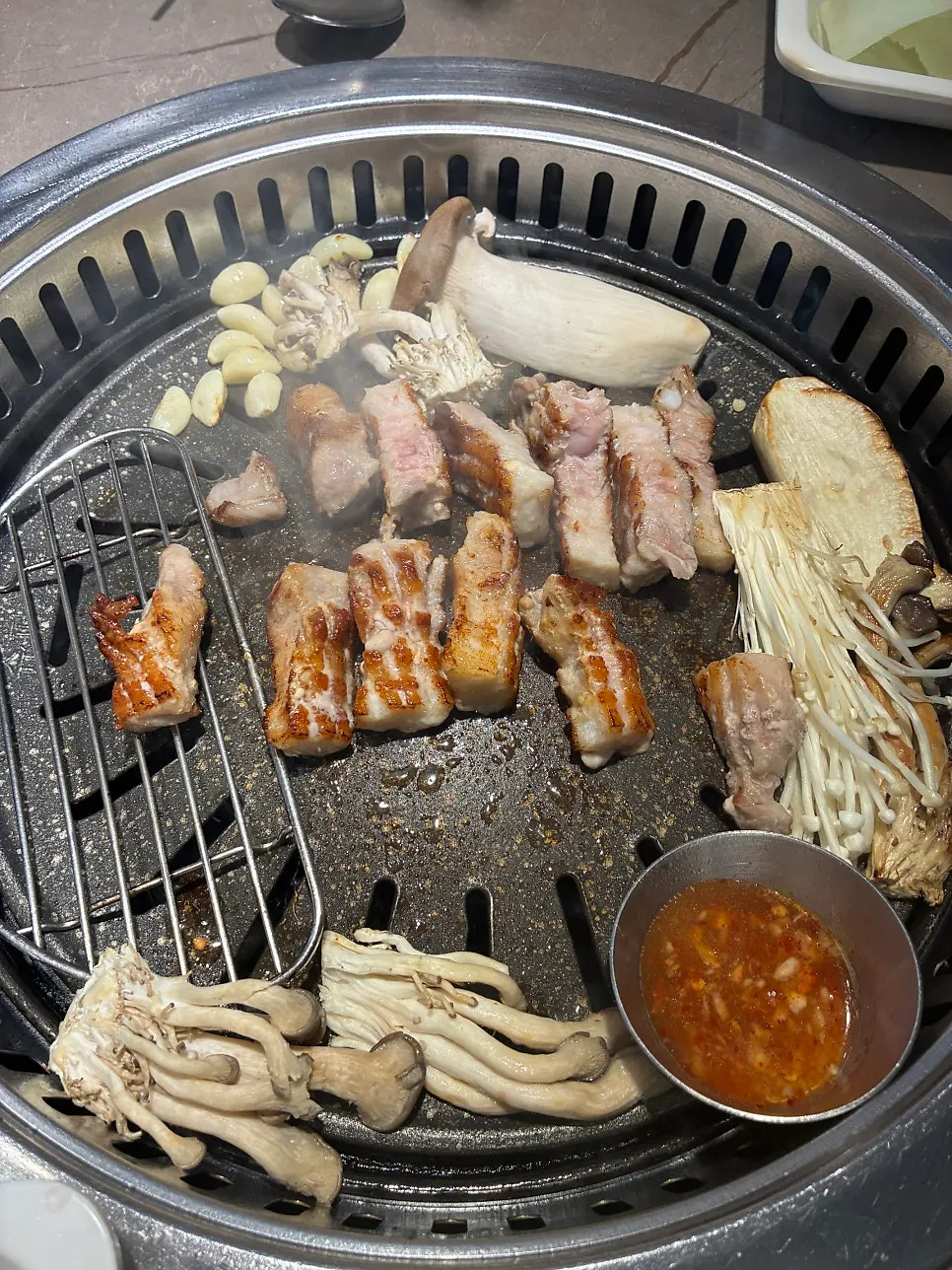 Gabrisal grilling on the pan