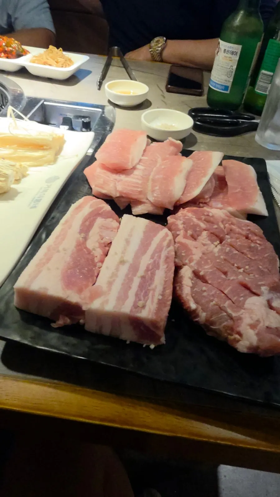 Plated pork belly, pork neck, pork jowl and gabrisal