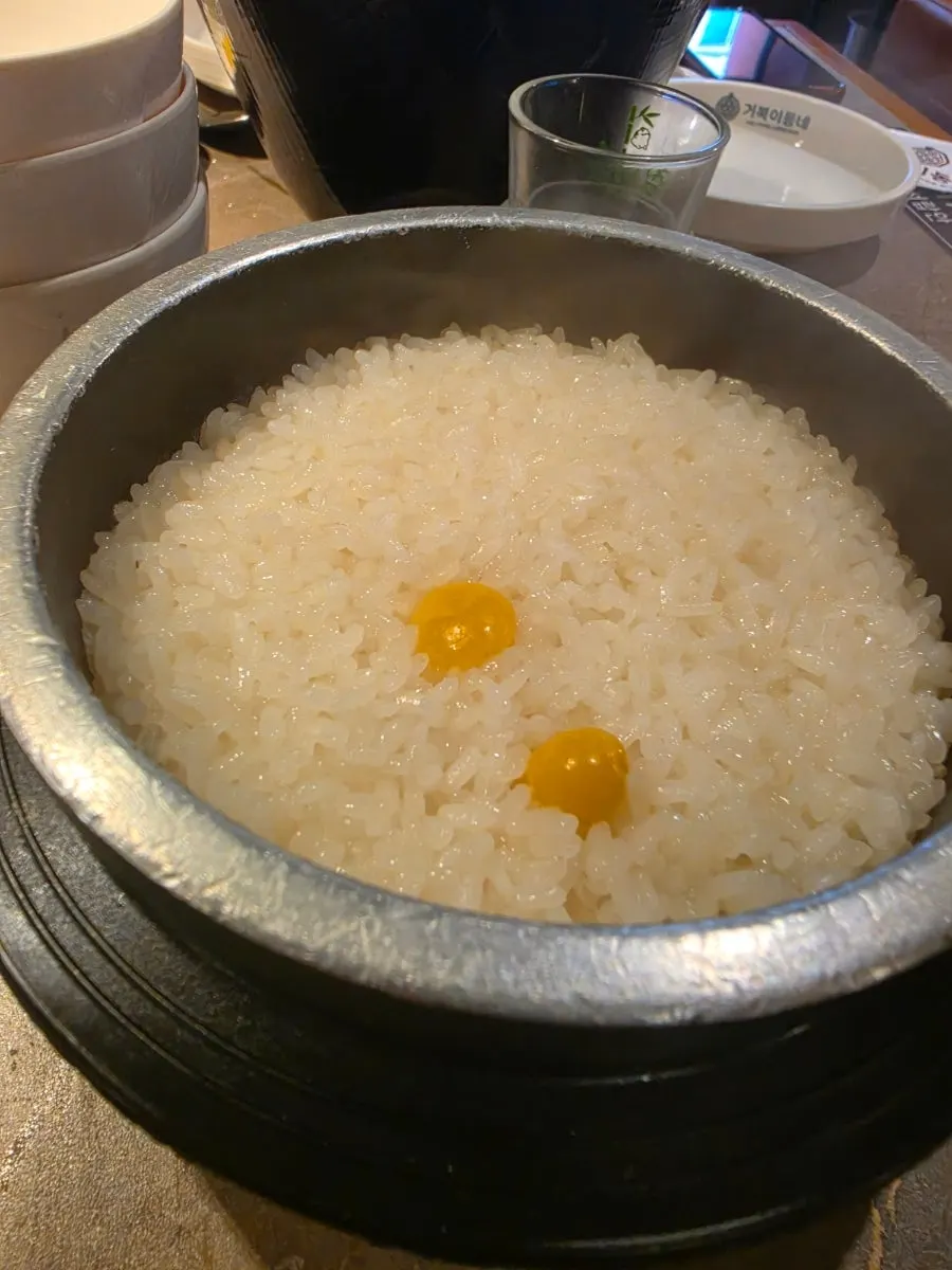 Doenjang-jjigae packed with vegetables and meat