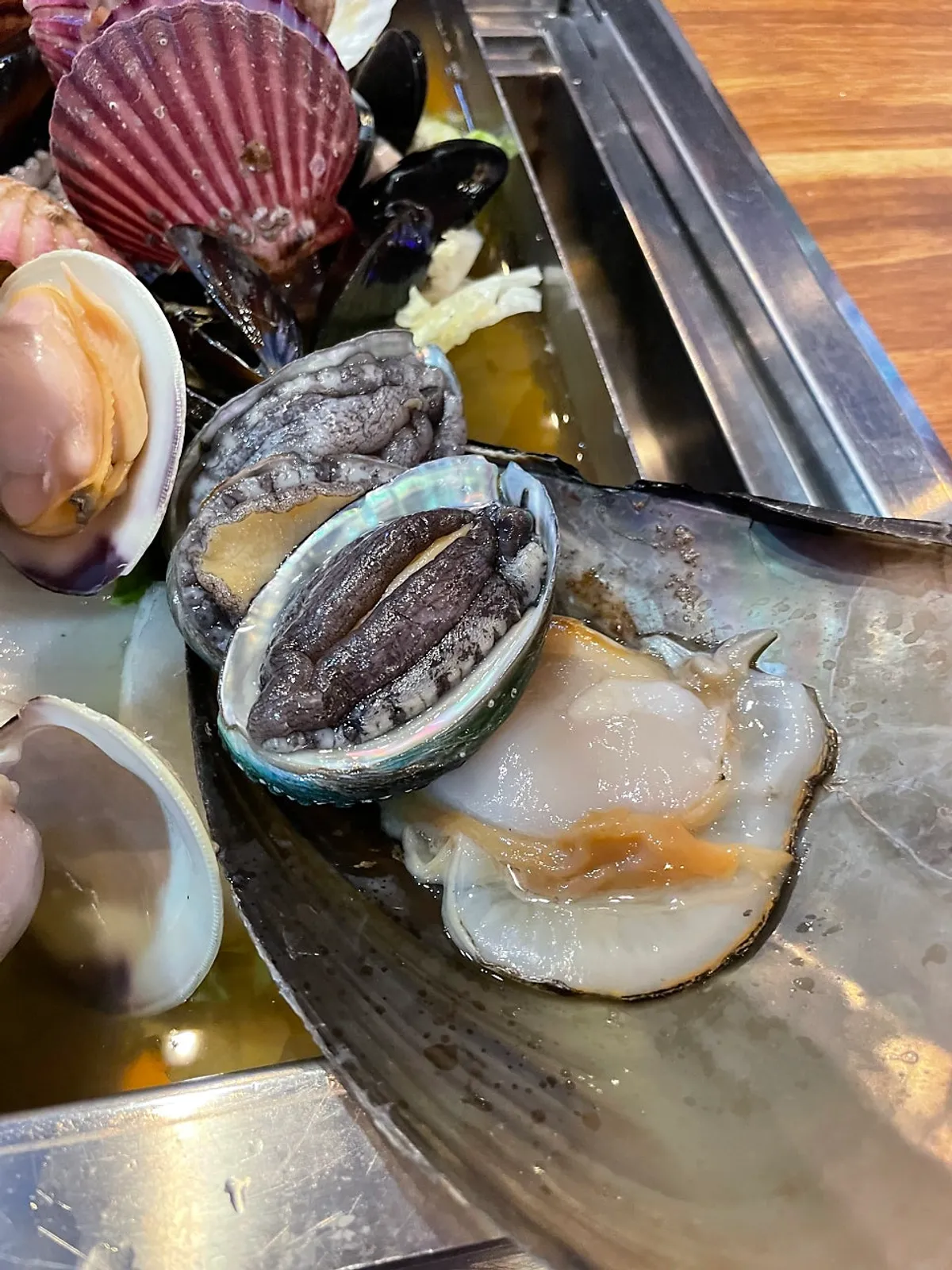 A bowl of the refreshing clam broth