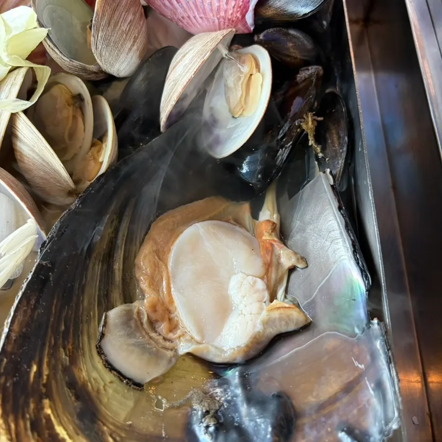 Close-up of tender octopus meat
