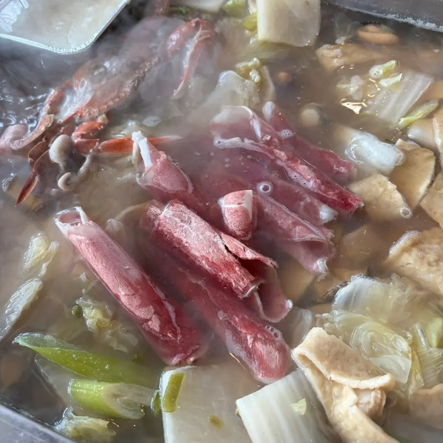 Clam meat lifted out along with the cheese