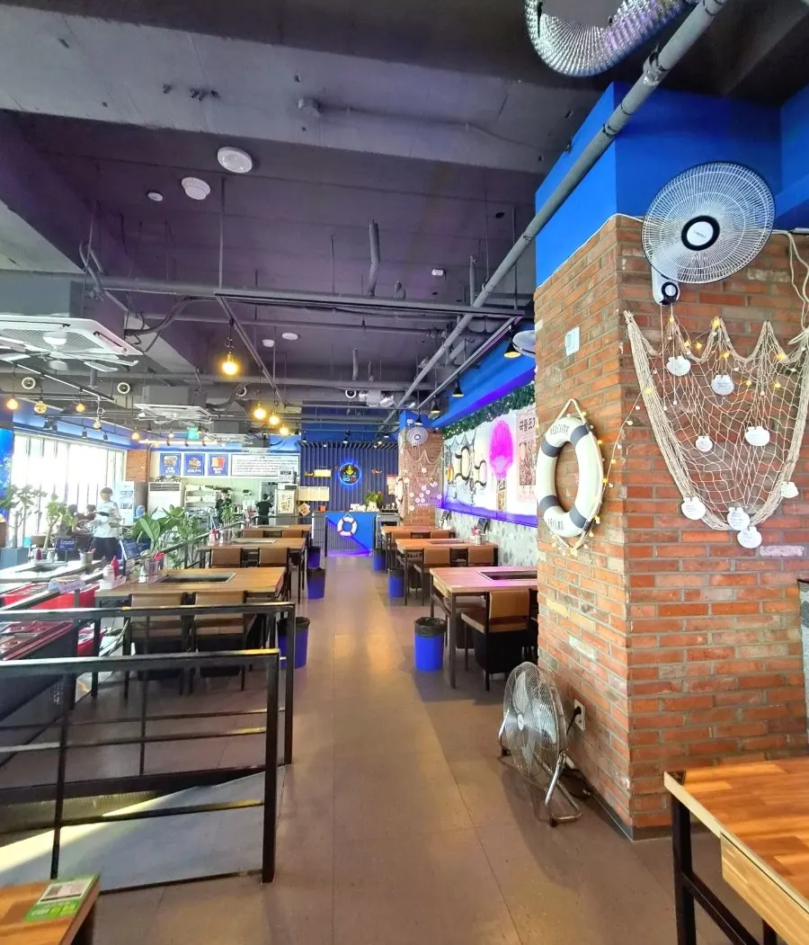 Bright and light-filled restaurant interior