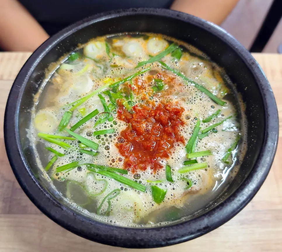 Mixed gukbap with pork and sundae