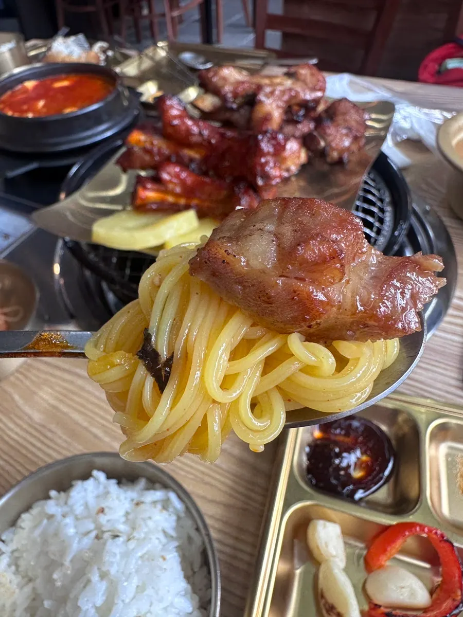 등갈비 밥반찬 조합