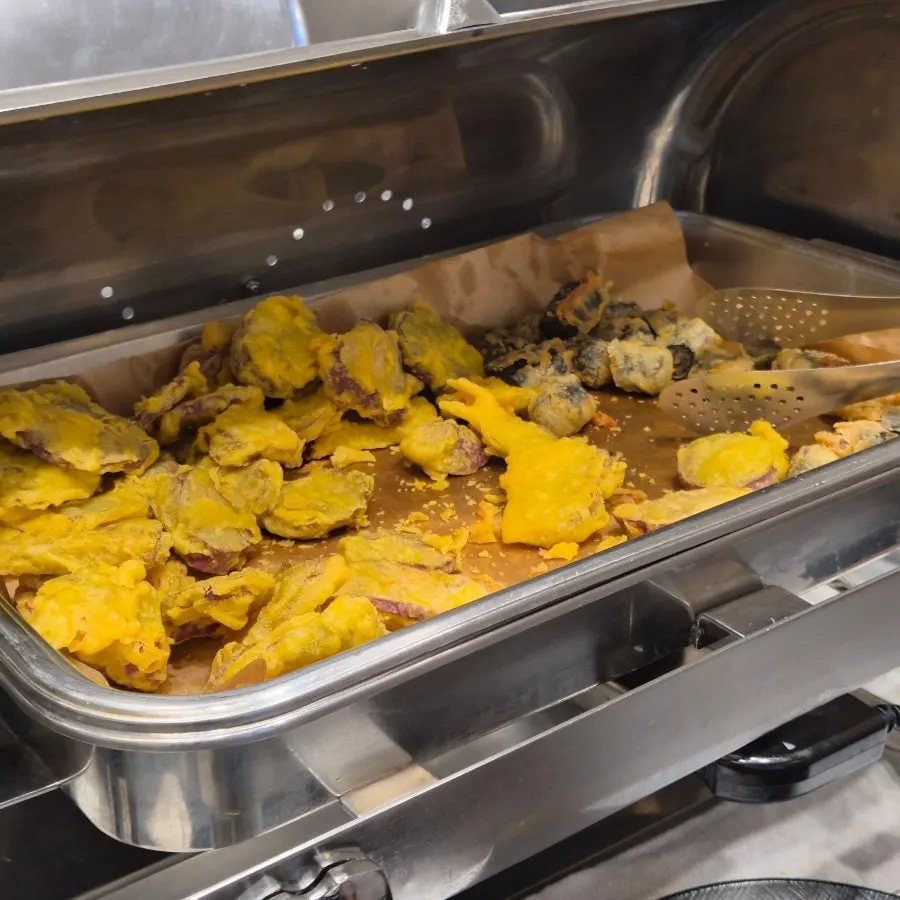 Side dishes at the self-serve bar, good for pairing with the meal