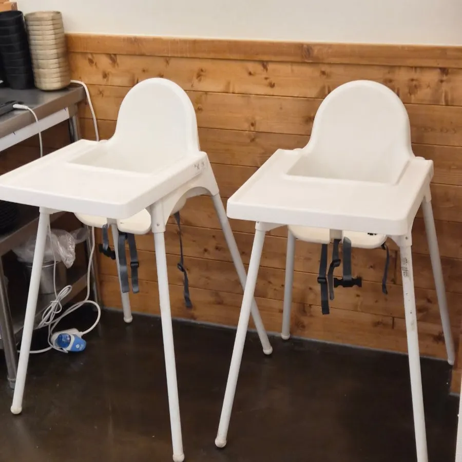 High chair provided for guests with children