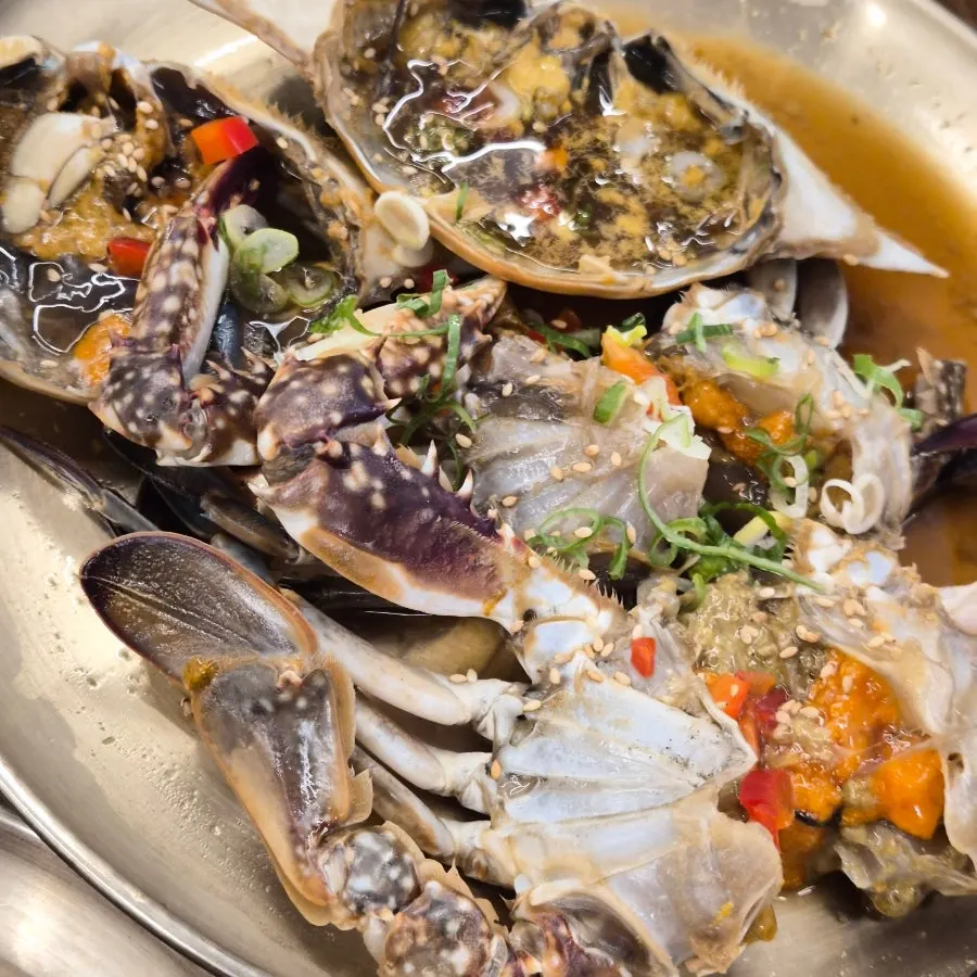Ganjang gejang, good served over rice