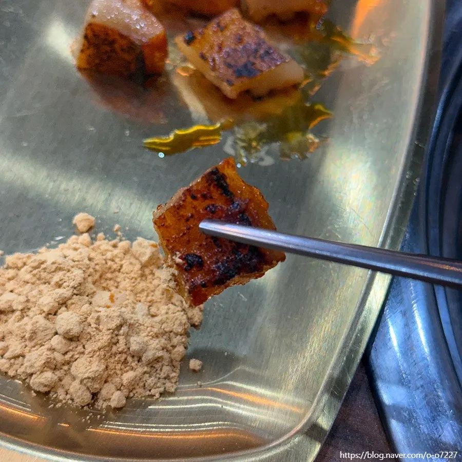 Pork skin included with the pork rib set
