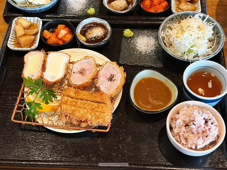 Combo pork cutlet with sirloin, tenderloin, and cheese