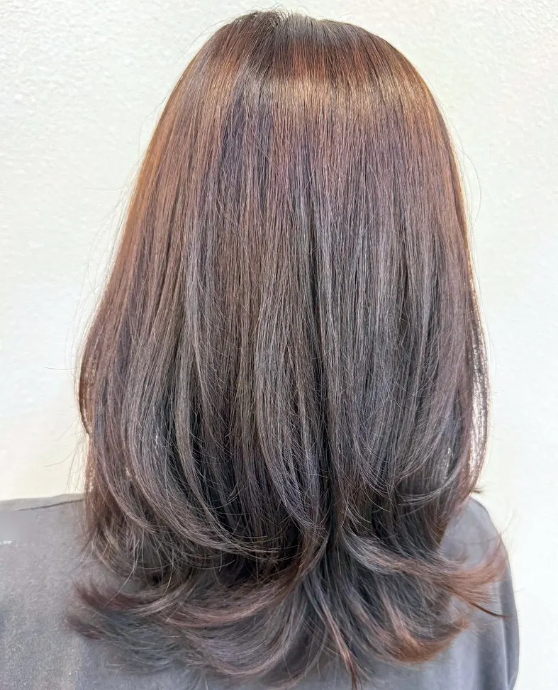 Finished cut styled to suit the face shape