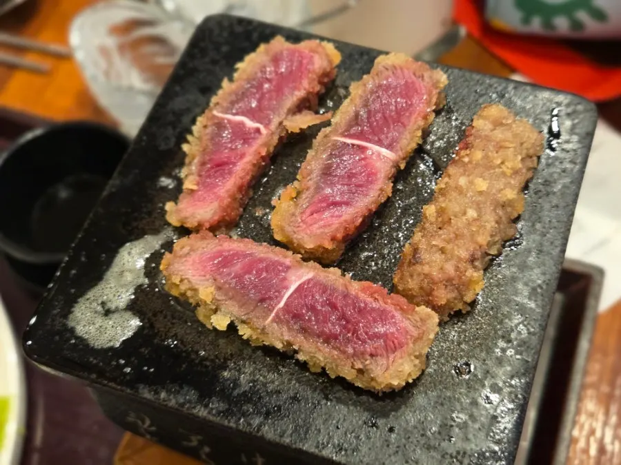 Beef gyukatsu grill with melted butter