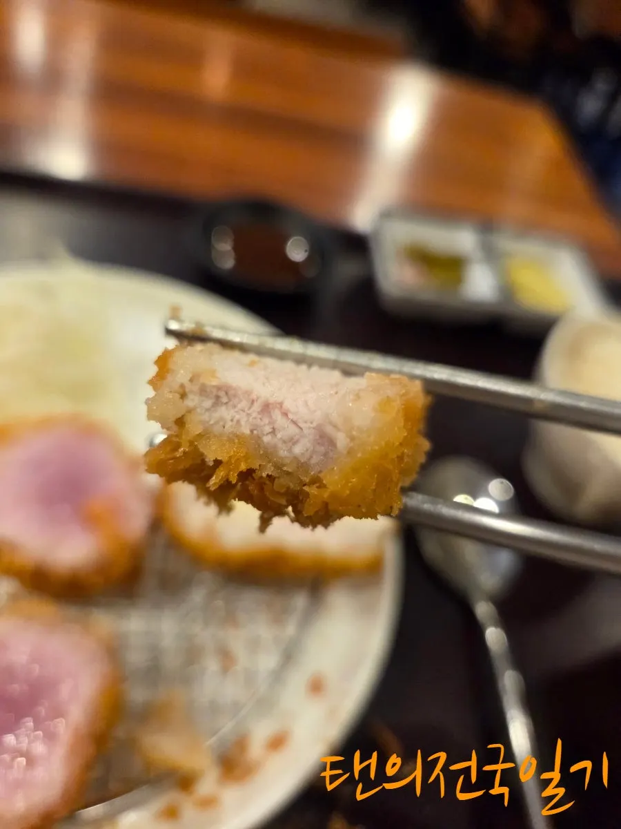 Tonkatsu topped with salt and wasabi