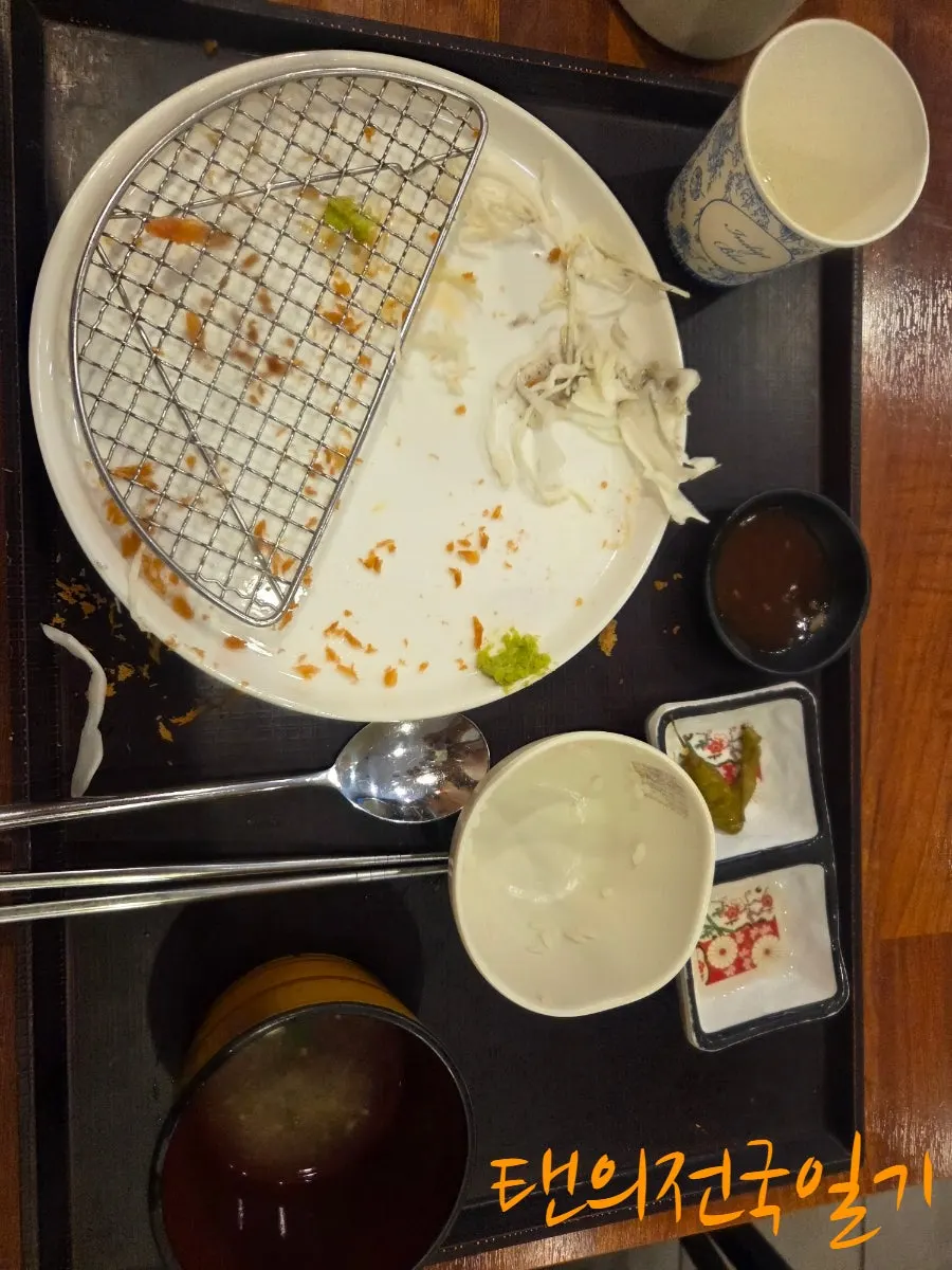 Tonkatsu meal finishing spread