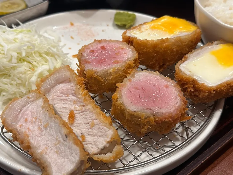 인기 3종과 규카츠 라멘 세트