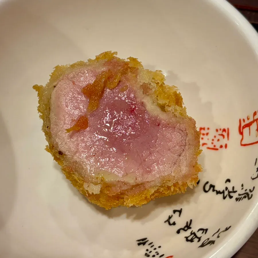 Tenderloin cutlet with truffle oil