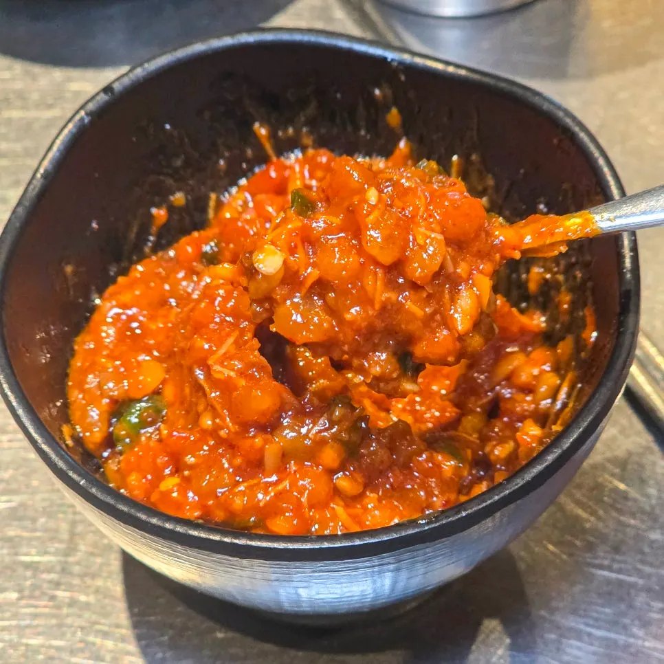 카다이프를 활용한 두바이쌈장 클로즈업