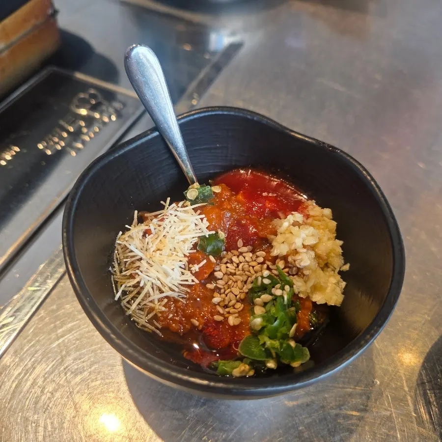 Handmade Dubai-style chewy ssamjang made with kadayif