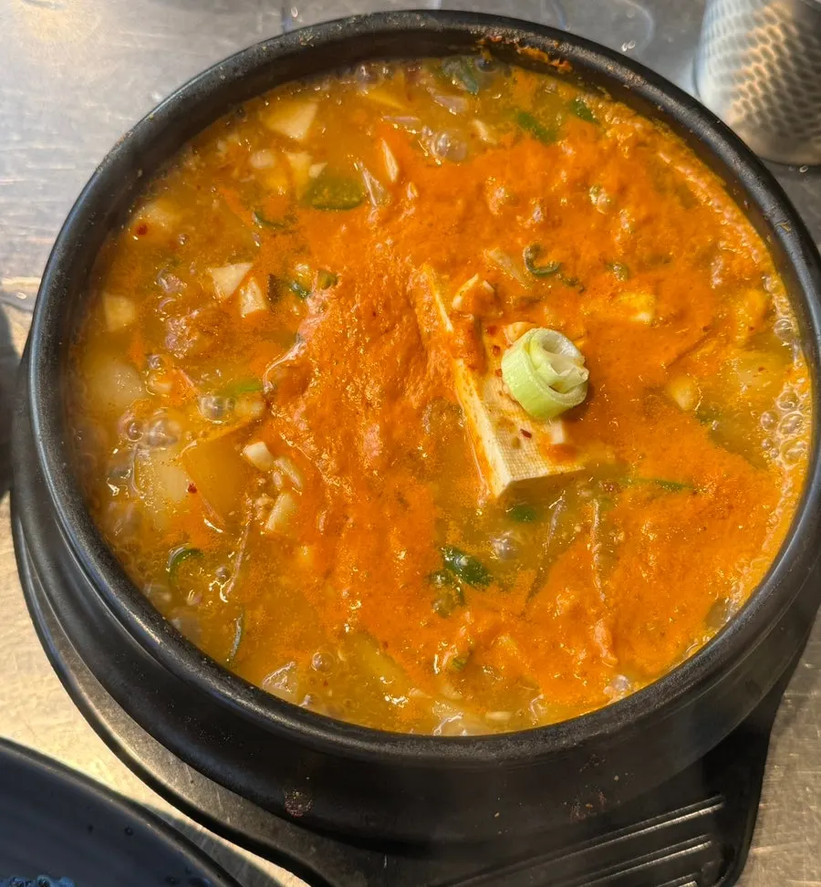 통두부가 들어간 청국장
