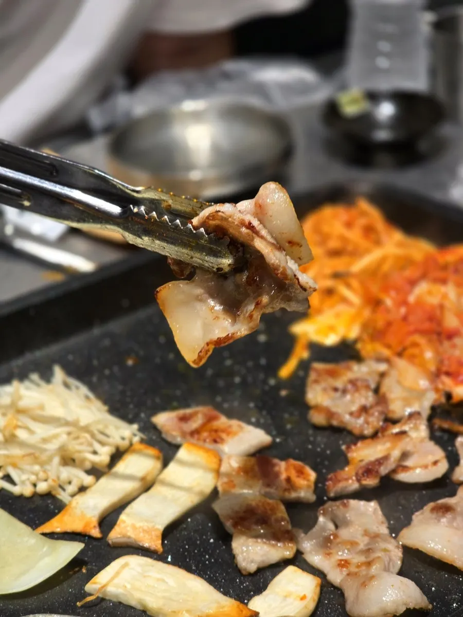 Meat wrapped in flat dumpling as a combo
