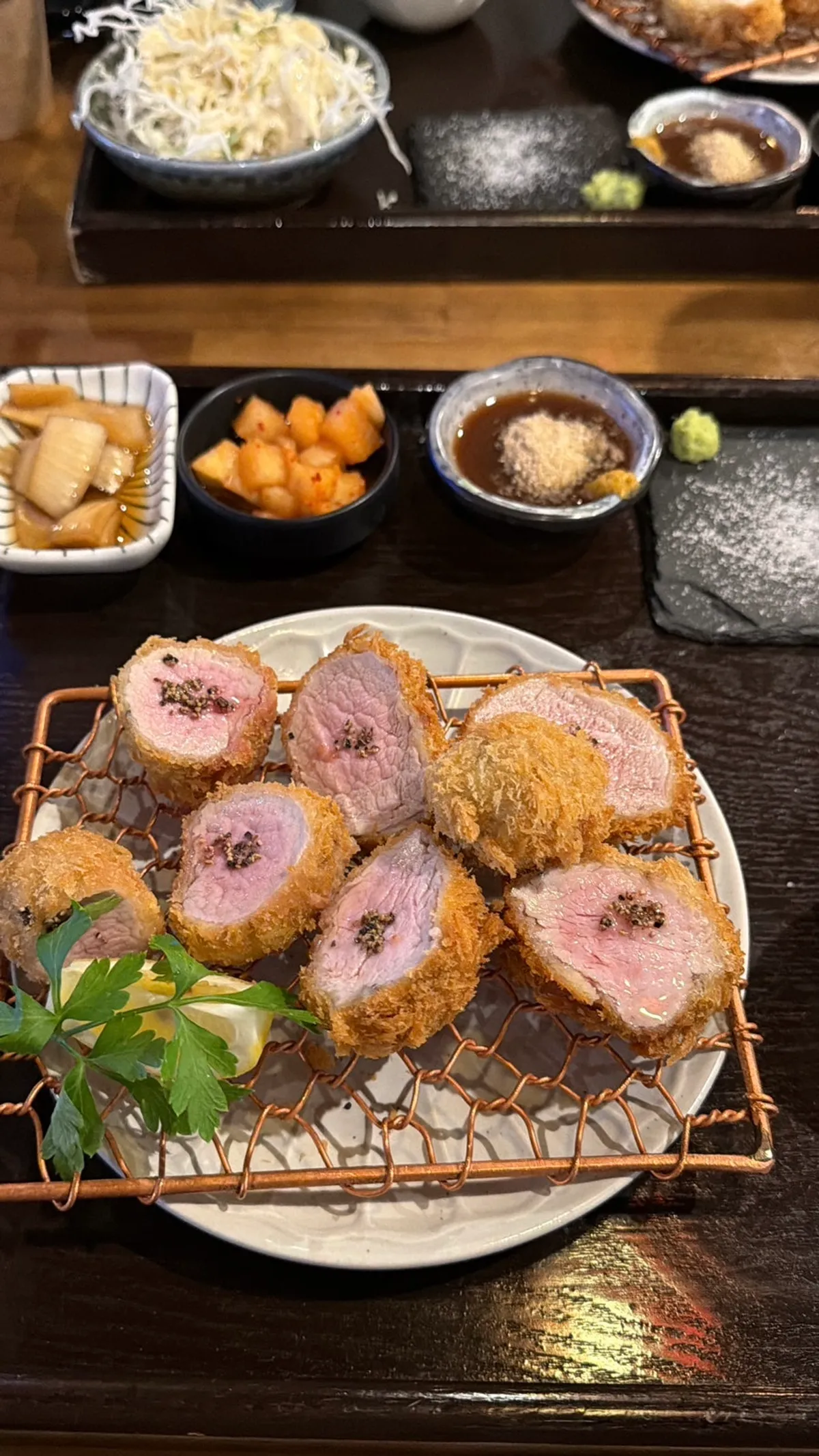 Main photo of the full katsu set at Gyeomson Donkatsu Geomdan Branch