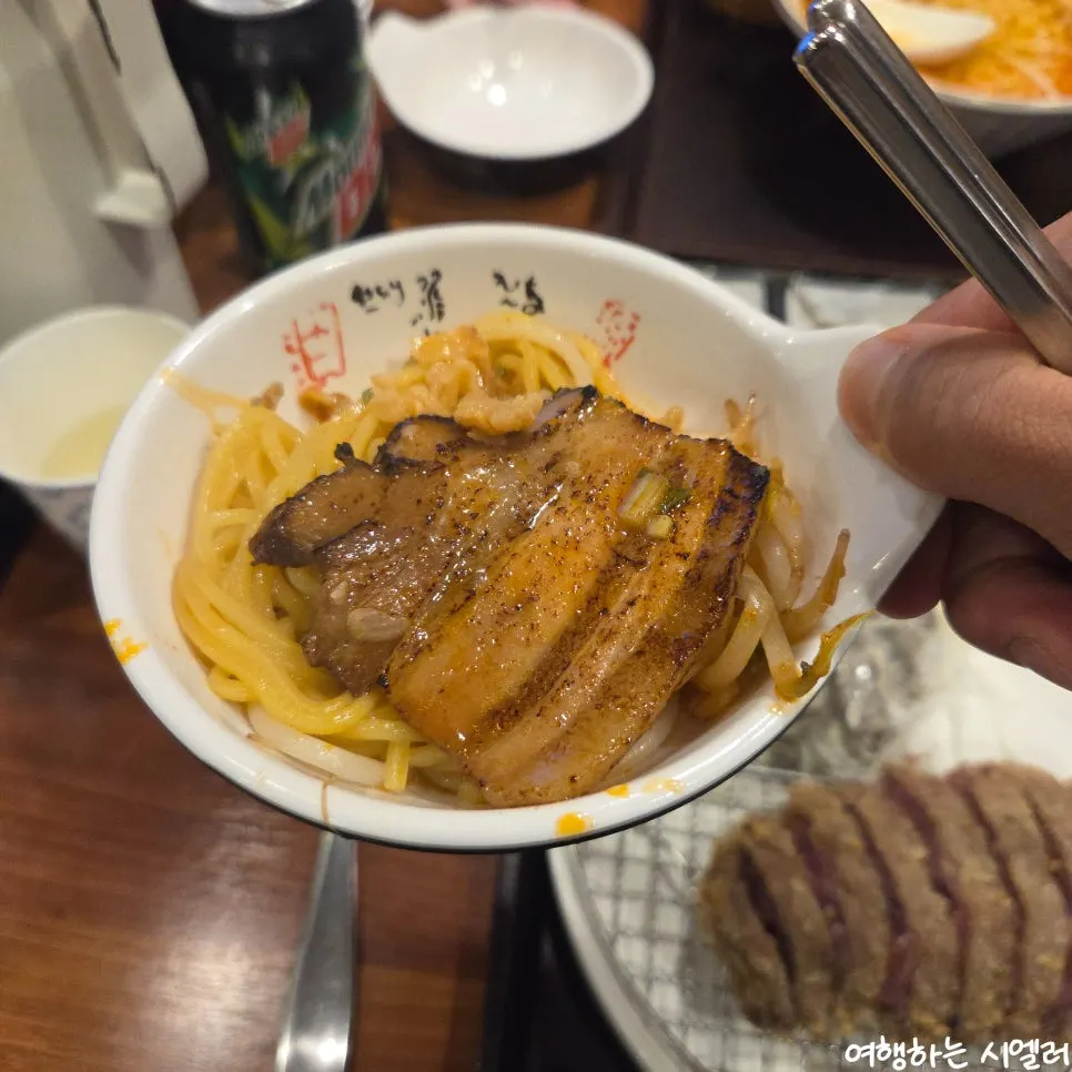 Spicy ramen and three popular katsu varieties