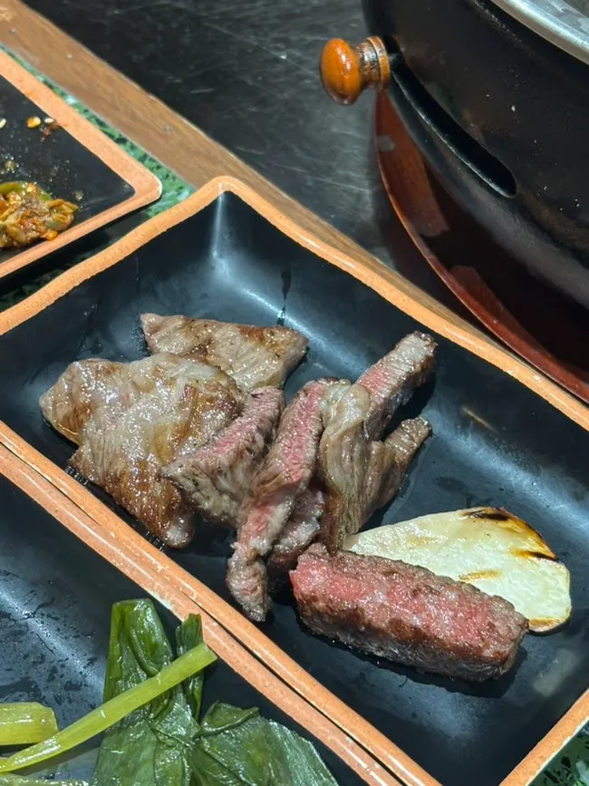 직원이 구워주는 새우살과 살치살