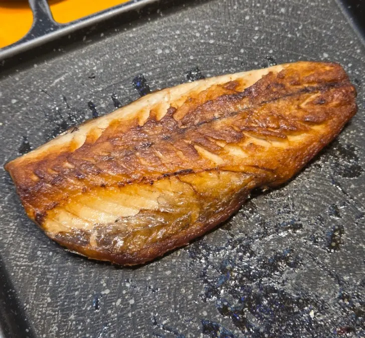 Nuruk salt served alongside the wood-fired mackerel