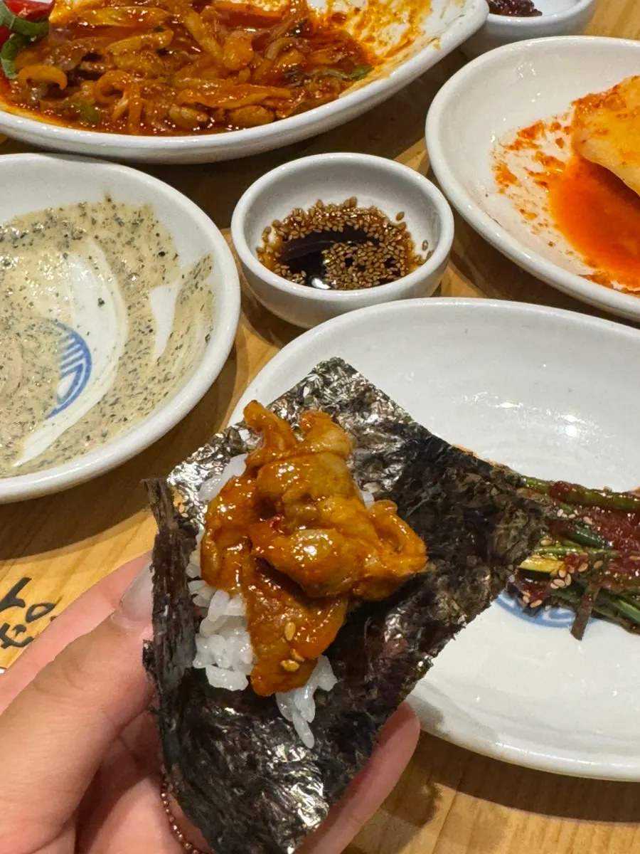 Spicy jeyuk with rice