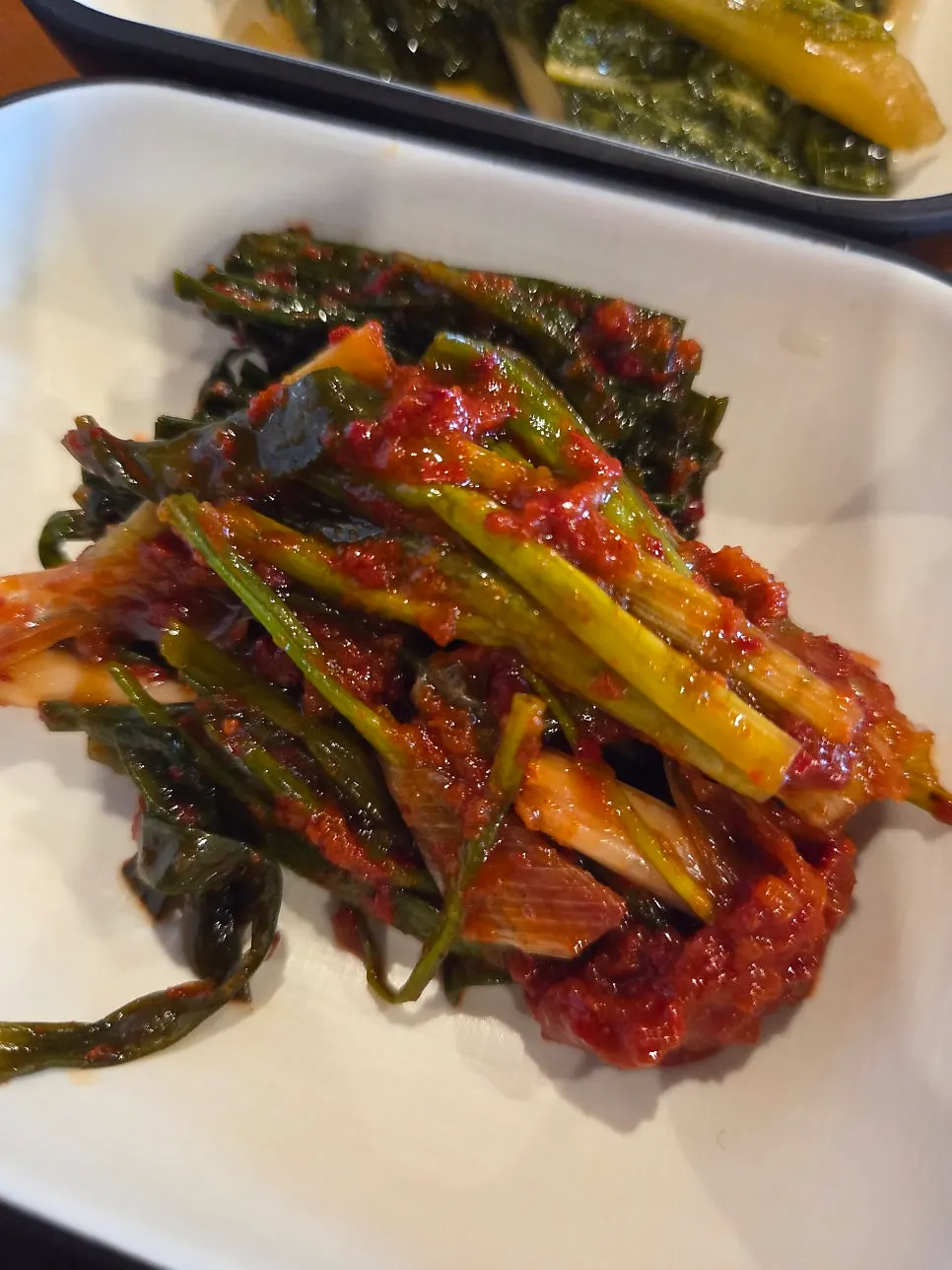 Refreshing mustard leaf pickle side dish