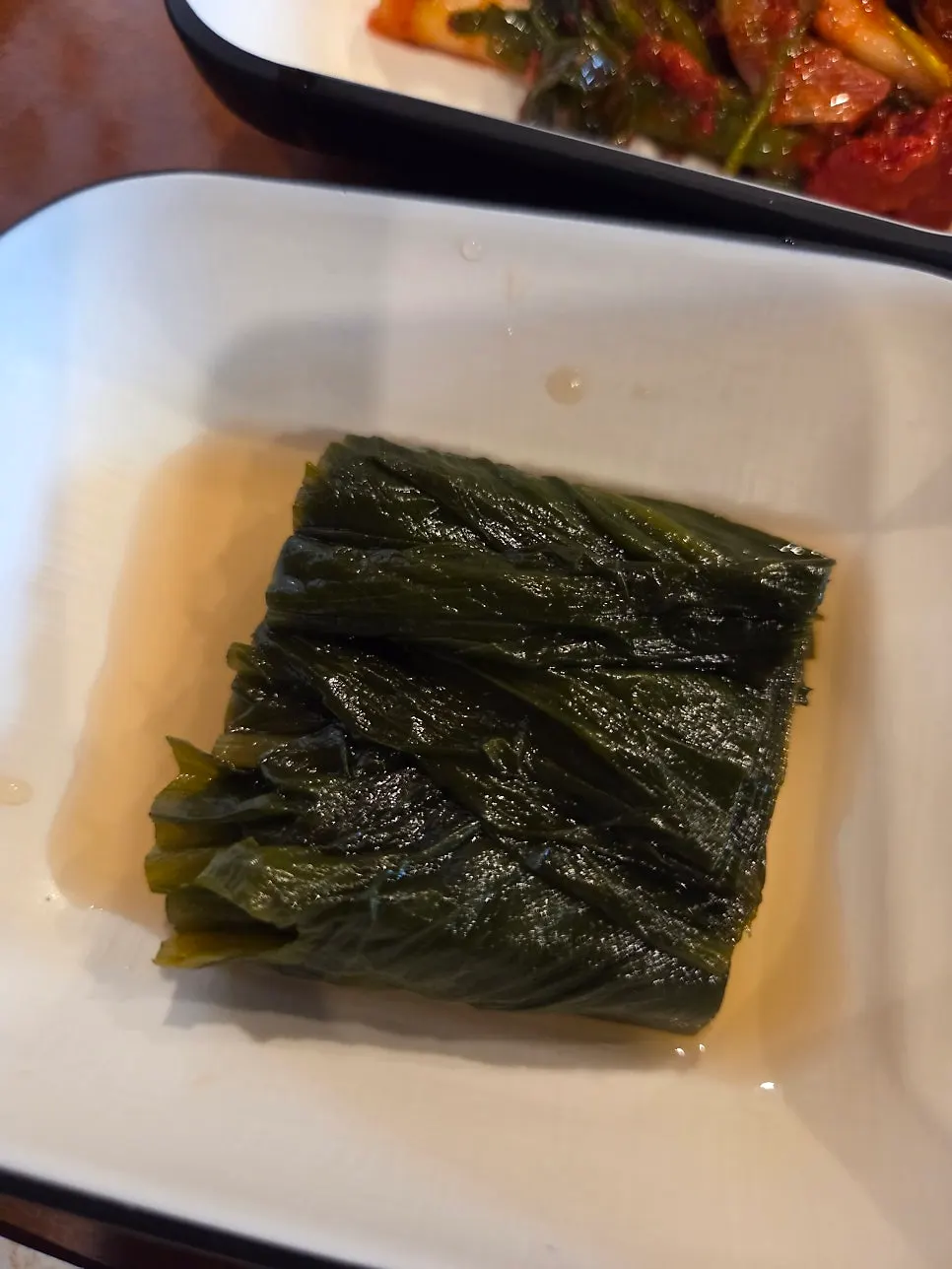 Puffed-up steamed egg in a stone bowl