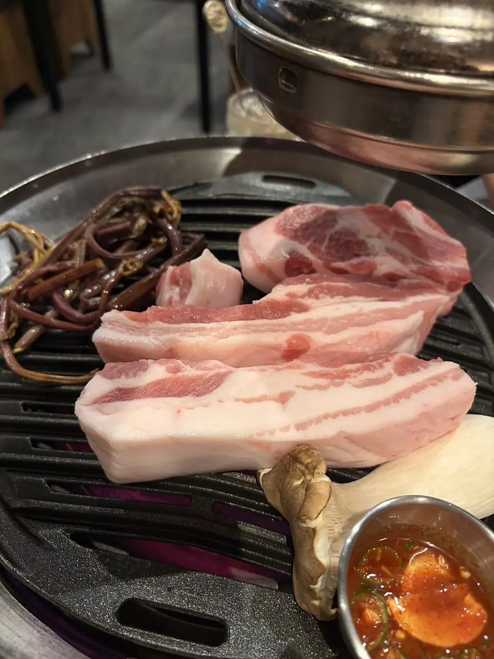 Aged pork belly and aged pork collar from the Geumdon A Set