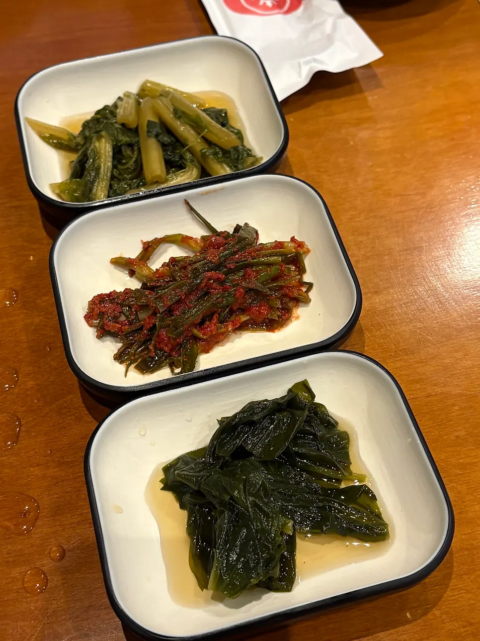 Fluffy steamed egg and spring cabbage kimchi