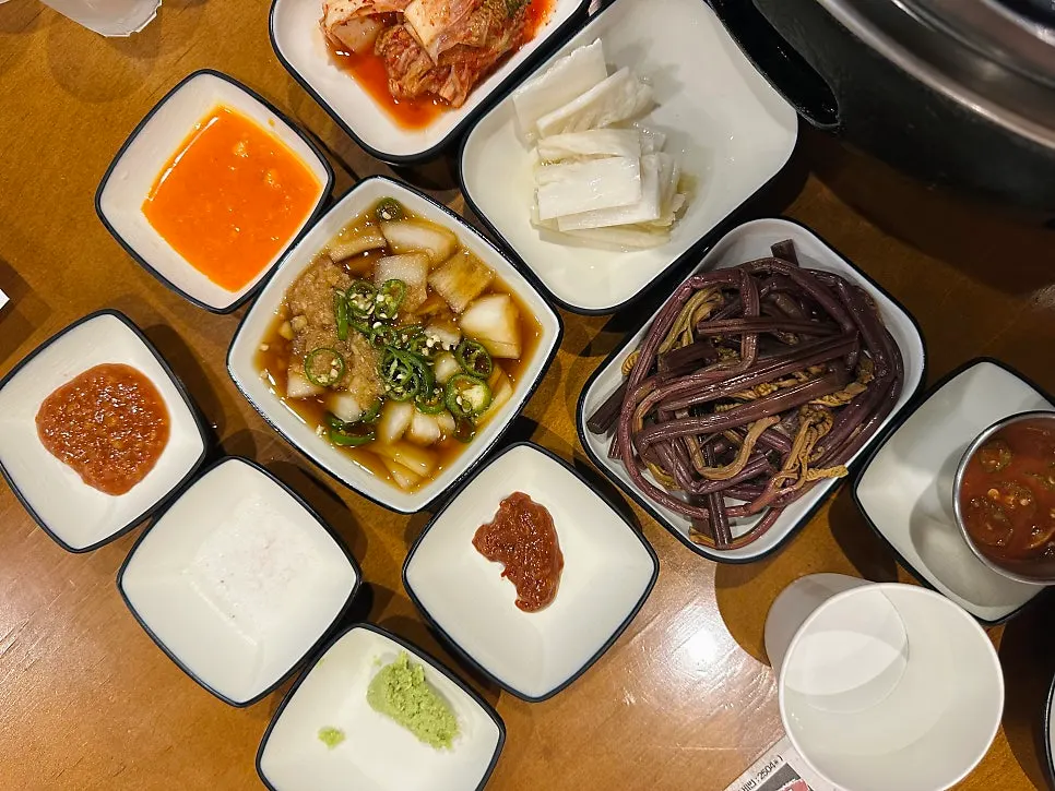 The full table spread