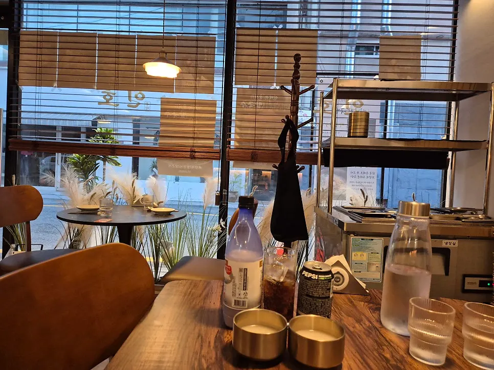 주막인호 주문 메뉴 상차림