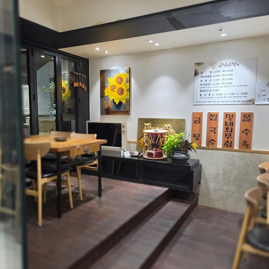 Restaurant interior with two-person tables for solo diners