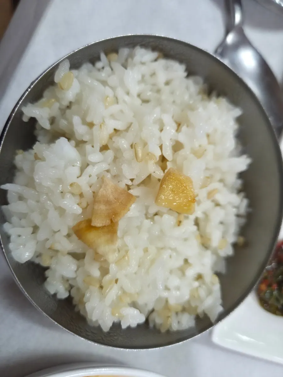 White rice mixed with cheonggukjang