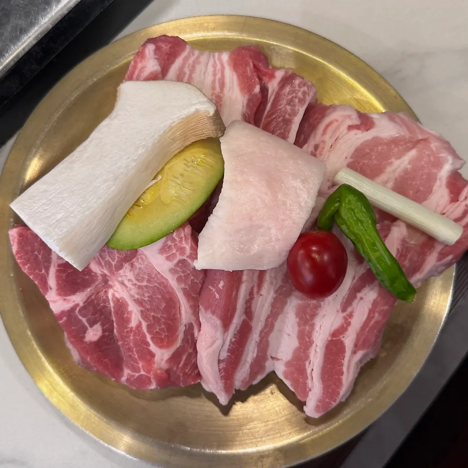Complimentary sundubu-jjigae served with weekday main orders